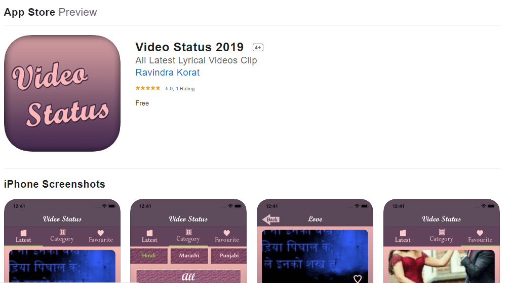 video-status-application