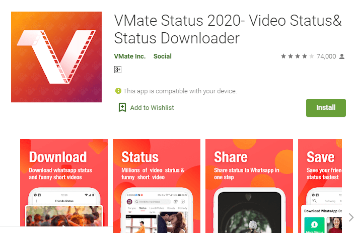 vmate-status-application