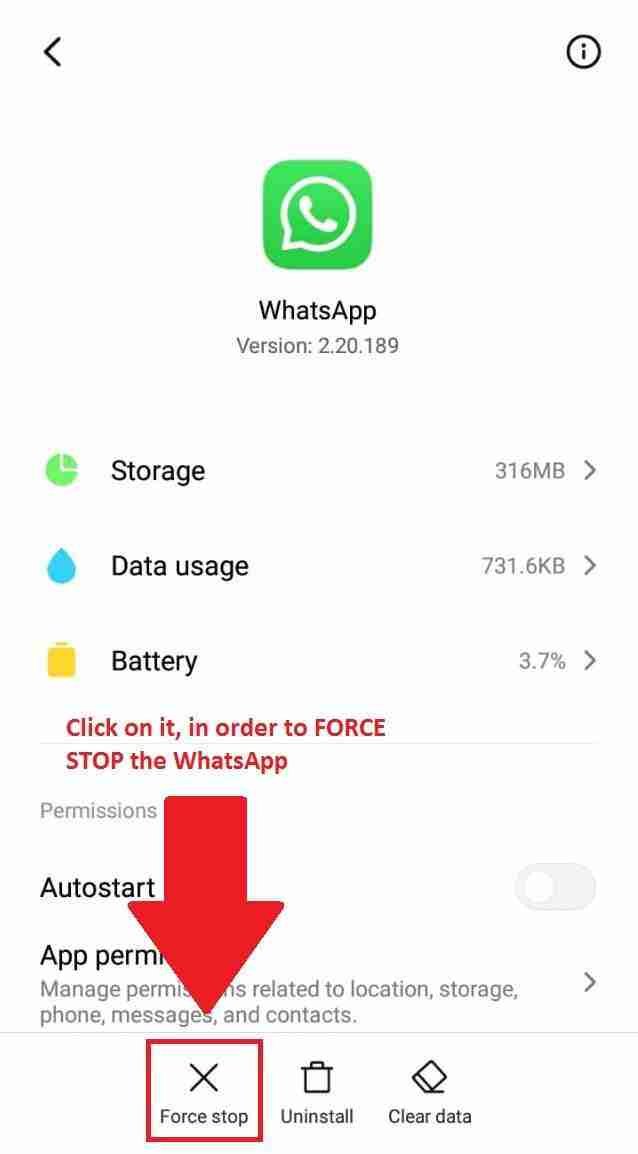 freechat for whatsapp stop popup