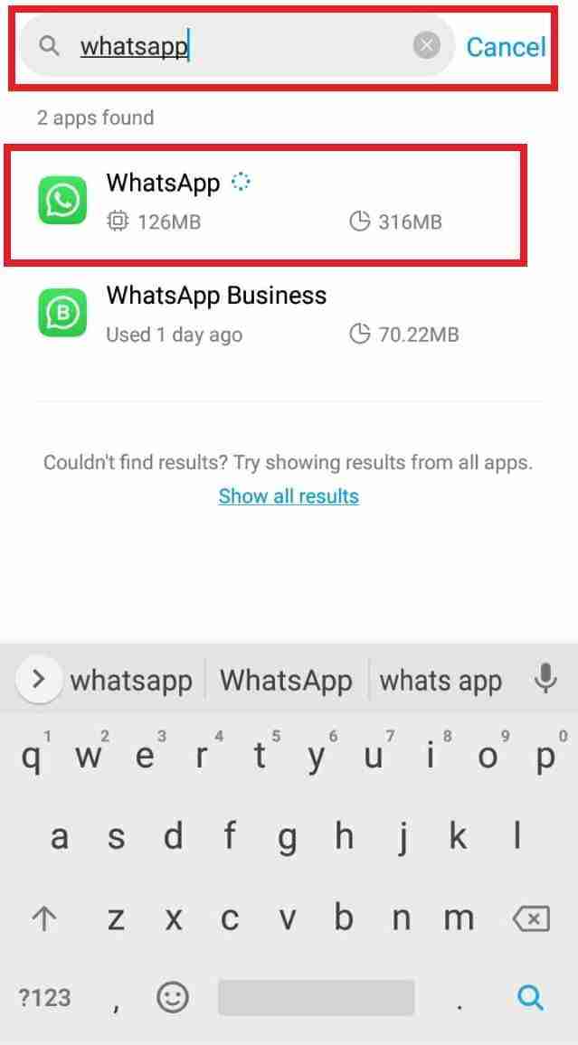 search-whatsapp-application