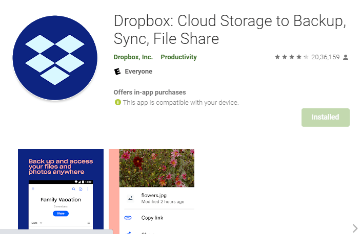 dropbox-application