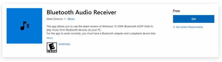 Bluetooth audio receiver windows 10 аналоги