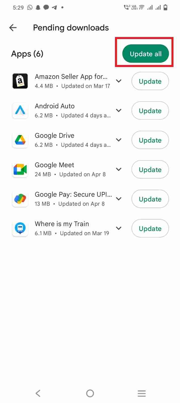 update-android-applications
