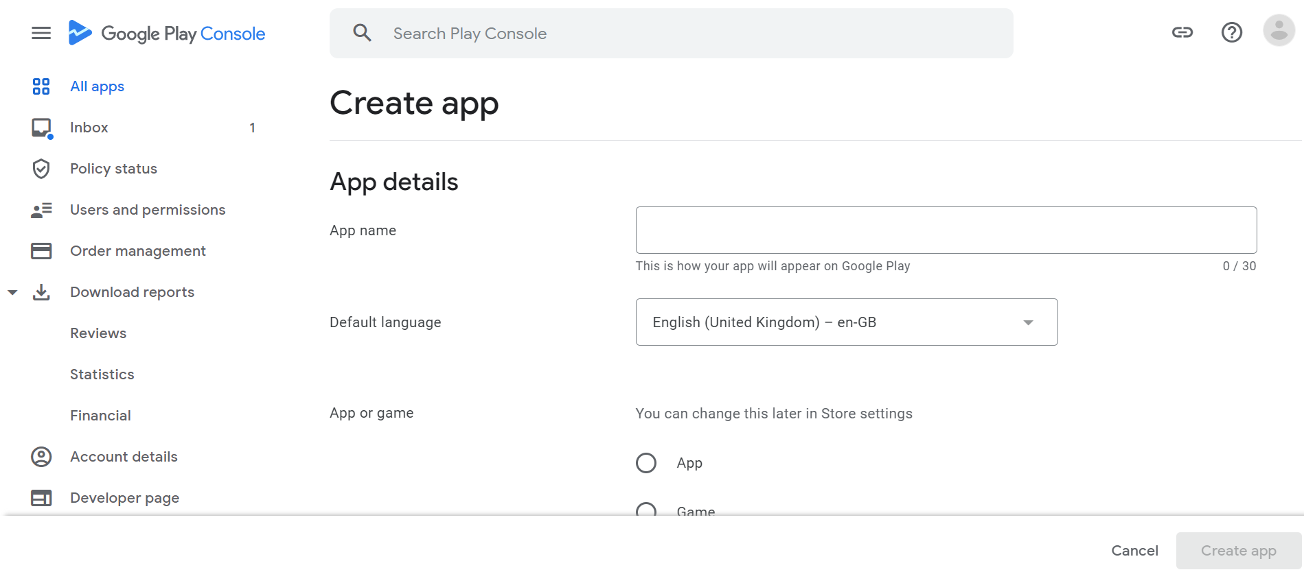 google-play-console-app-submission
