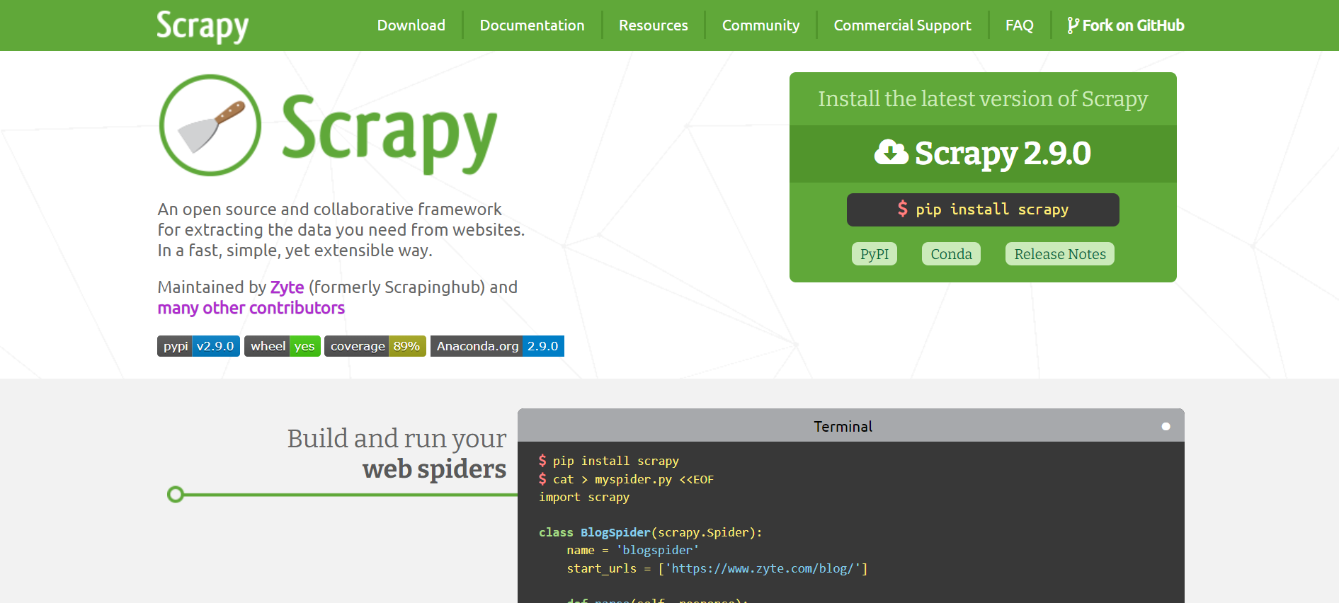 scrapy-website
